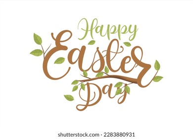 Happy easter lettering. Happy easter for a printing on demands	
