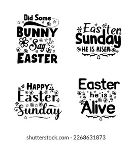 Diseño de tipografía con letras de Feliz Pascua.