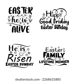 Diseño de tipografía con letras de Feliz Pascua.