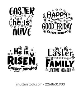 Frohe Osterschrift Typografie Design.