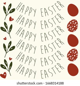 happy easter lettering vector collection