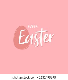 Happy easter lettering vector. Vector, illustration, greeting card.