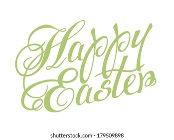 Happy Easter lettering. Vector illustration.