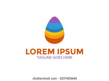 happy easter logo. card. greeting. sticker. vector illustration. editable