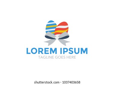 happy easter logo. card. greeting. sticker. vector illustration. editable