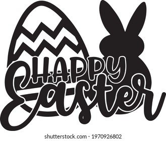 happy easter logo inspirational positive quotes, motivational, typography, lettering design