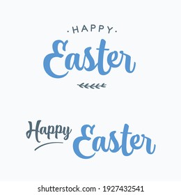 Happy Easter Message Vector Text Lettering