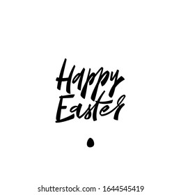 Feliz Pascua - inscripción minimalista moderna escrita a mano. Elemento de diseño para tarjeta, póster, ilustración