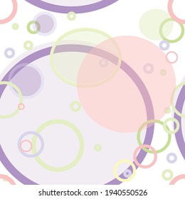 Happy Easter modern style vector pattern with buttons and decorative circles
