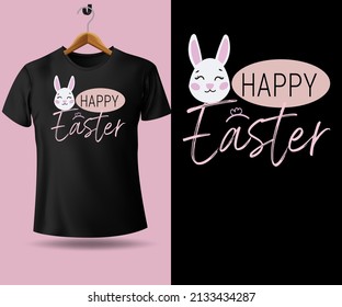 Happy Oster, moderne, trendige Typografie, T-Shirt-Design