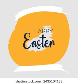 Happy Easter modern typography. vector eps8.