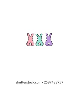 Happy Easter on white background