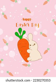 Happy Easter outline round frame of hand drawn, holiday design element for greeting cards, banners, posters, invitations, postcards, Vector illustration.