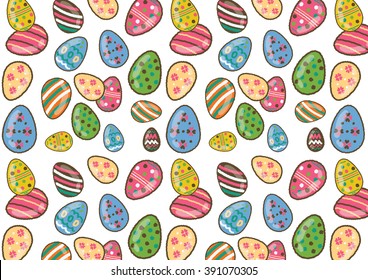 Happy easter pattern