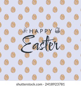 Happy Easter pattern. Cute pattern for Easter. Vector illustration. Candy colors.