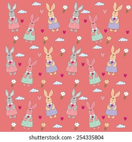 happy Easter pattern vector design