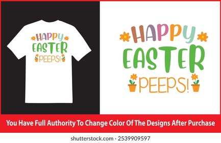 Happy easter peeps spring tshirt design , Cut Files , Hello vector designs - Sweet Quote idea | Winter Saying - Season Clipart , Welcome Spring design