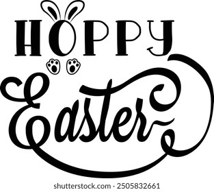 Happy Easter PNG Vector T-shirt Design