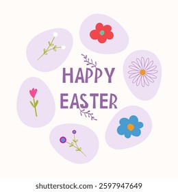 Happy Easter post for social media