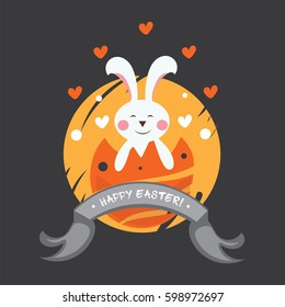 Happy Easter postcard