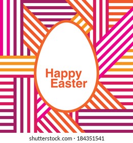 Happy Easter. Postcard, background. Vector illustration.