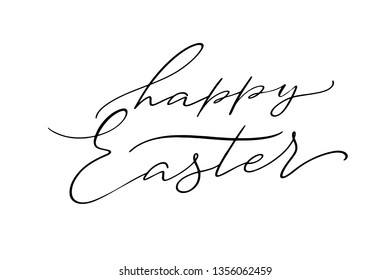 Happy Easter postcard Lettering happy easter.