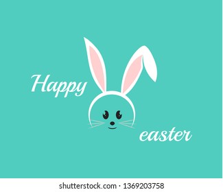 Happy easter rabbit background