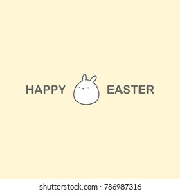 Happy Easter Rabbit Card