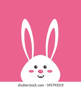 happy easter rabbit day icon