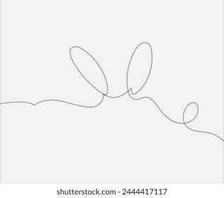 Feliz Pascua conejo orejas icono gráfico. Conejito orejas Vector sexy logo.