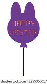 FELIZ globo en forma de conejo EASTER Material de ilustración
