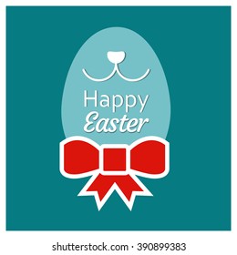 Happy easter Ribbon banner