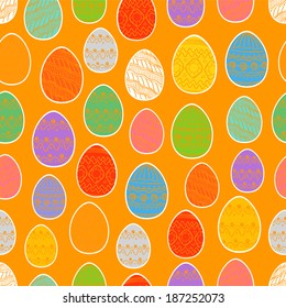 Happy Easter seamless pattern