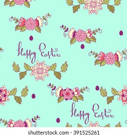 Happy easter. seamless pattern