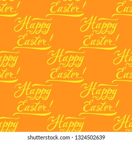 Happy Easter seamless pattern vector illustration