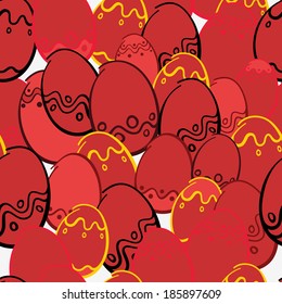 Happy Easter Seamless Pattern. Vector illustration.
