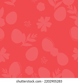 Happy Easter seamless pattern. Vector art illustration.