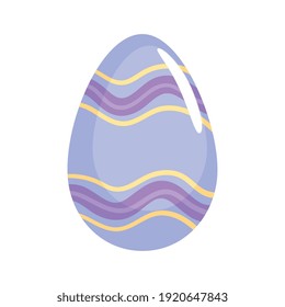 alegre temporada de Semana Santa huevo de lilo pintado con ondas ilustraciones vectoriales