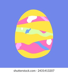 Happy Easter set of cards, posters or covers in modern minimalistic style eggs. Trendy cute templates for advertising and branding, congratulations or invitations