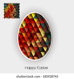 Happy easter, set of easter eggs