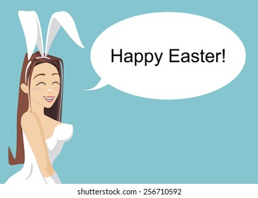 Happy easter. sexy Bunny