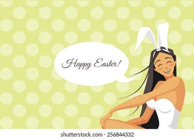 Happy easter. sexy Bunny