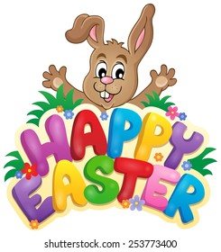Happy Easter sign theme image 6 - eps10 vector illustration.