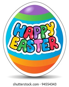 Happy Easter sign theme image 1 - vector illustration.