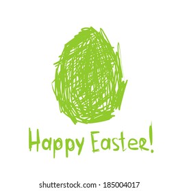 Happy Easter! Sketch greeting card for your design