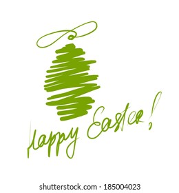 Happy Easter! Sketch greeting card for your design