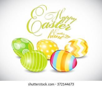 Happy Easter Spring Background Illustration EPS10