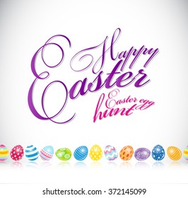 Happy Easter Spring Background Illustration EPS10