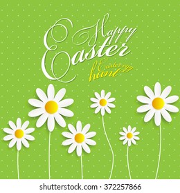 Happy Easter Spring Background Illustration EPS10