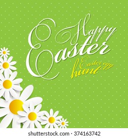 Happy Easter Spring Background Illustration EPS10